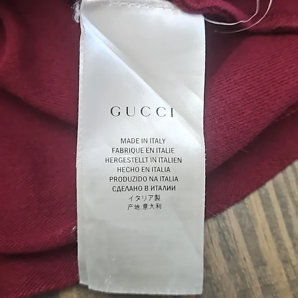Gucci Cotton Skinny Short Sleeve Polo Shirt Medium
